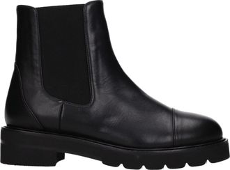 Stuart Weitzman Black Leather Ankle Womens Boots