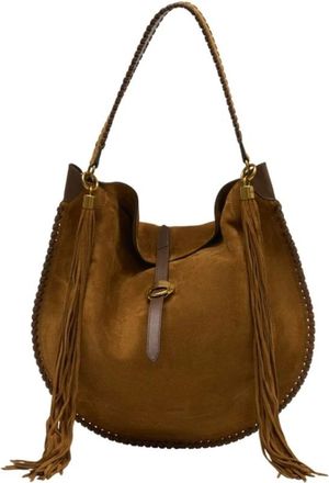 Isabel Marant Tassen, Dames, Bruin, ONE Size, Katoen, Oskan Hobo Folk