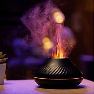 OEM Difusor Humidificador De Aceites Esenciales Con Aroma A Llama Y 7 Colores De Llama, Para El Hogar, Dormitorio, Yoga, Oficina, Con Protecci&oacute;n De Apagad