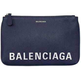 Balenciaga unisex, Pre-owned, Blauw, Maat: ONE Size Leer