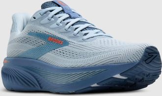 Brooks Mens Ghost 17 Running Shoe In 465 Skyway/moonlight/orange