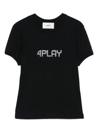 Coperni 4 Play T-shirt - women - Organic Cotton - L - Black