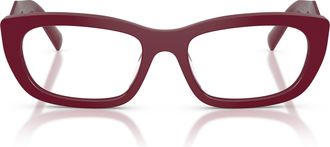 Prada 0pr D09v Wide Acetate Rectangular Eyeglasses