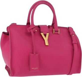 Saint Laurent Pre-owned Handbags, female, Pink, Size: ONE SIZE Pre-owned Vintage Hand Bag