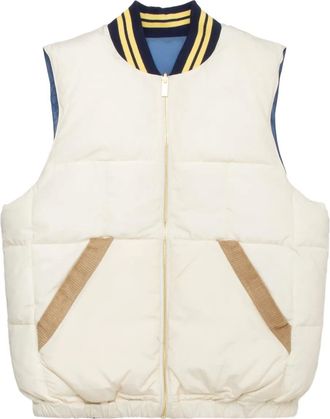 Drôle de Monsieur sleeveless down jacket - men - Polyamide - M - White