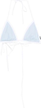 Miu Miu Logo-patch Bikini Top