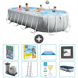 Intex Piscina Prism Frame Oval - 610x305x122 Cm - 9-piezas S607