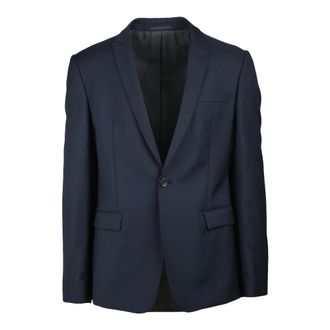 Emporio Armani Jassen, Heren, Blauw, 2Xl, Wol, Wollen Jas - Zuivere Scheerwol