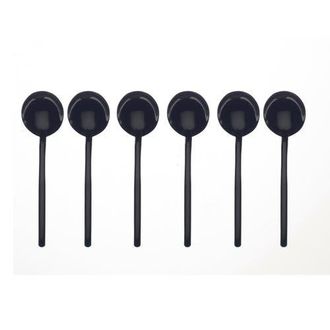 Mepra Due Moka Spoons Set - 6 Pieces in Black Gold at Nordstrom
