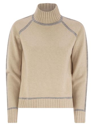 Max Mara Pescara Wool And Cashmere Turtleneck Sweater