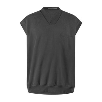 Fear of God Sweatshirts, male, Black, Size: M V Neck Sweatshirt Vest