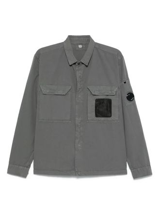 C.P. Company Lens-detail overshirt - men - Cotton - M - Grey