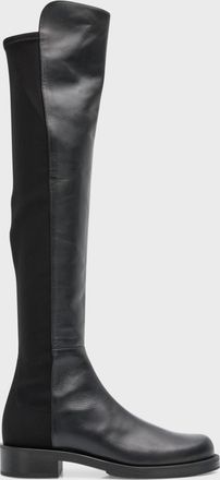 Stuart Weitzman 5050 Bold Leather Over-The-Knee Boots