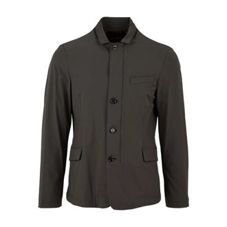 Moorer Grijze Tebaldo-Kn Jas - Heren - Zomerjassen - Grijs - XL - Jassen
