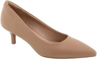 BCBGeneration Daven Pointed Toe Kitten Heel Pump - Wide Width Available in Mocha Mousse at Nordstrom, Size 7.5