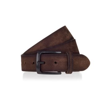 Mustang Lederg&uuml;rtel MUSTANG, Herren, Gr. 11,5, schwarz braun, Rindsleder, G&uuml;rtel Lederg&uuml;rtel, Vollrindleder in Antik-Optik, Dornschnalle, 4 cm breit