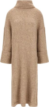 Entire studios Abito midi Manhattan con risvolto - Toni neutri