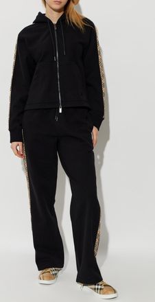 Burberry Jodie Sweatpants, Womens, Black