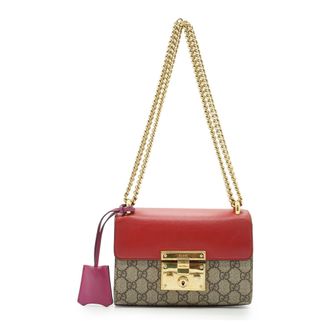 Gucci Gucci stoffen schoudertas met hangslot