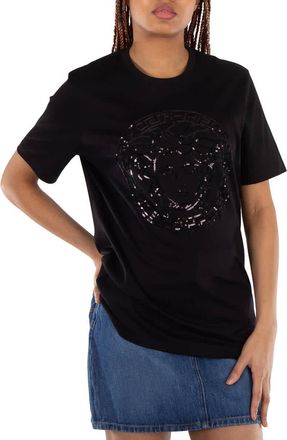 Versace Medusa Motif Cotton T-Shirt
