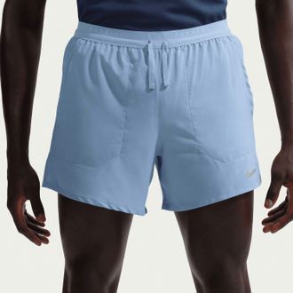 Nike Stride Dri-Fit 5In Shorts In Work Blue/reflective Silv