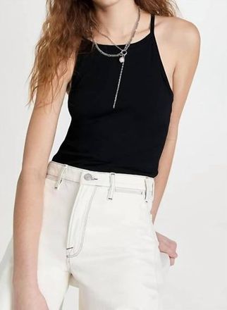 Frame Denim Le Mid Rise Cami In Noir