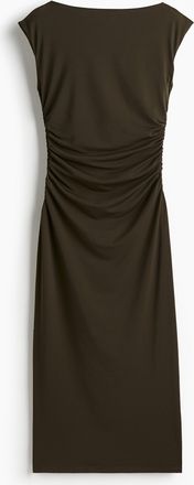 H&M Kleid mit Kappenärmeln - Green