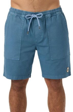O'Neill Ronan Field Cotton Canvas Drawstring Shorts in Captains Blue at Nordstrom, Size Xx-Large