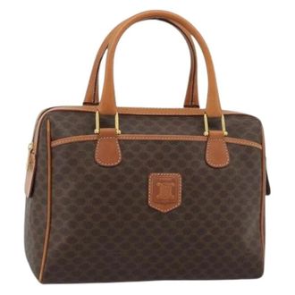 Celine Pre-owned Handbags, female, Brown, Size: ONE SIZE Pre-owned Vintage Boston Bag