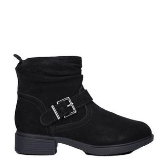 Skechers Tenley su&egrave;de enkellaarzen zwart