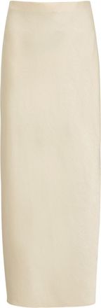 Vince Satin Maxi Skirt - Cream - 10 (UK14 / L)