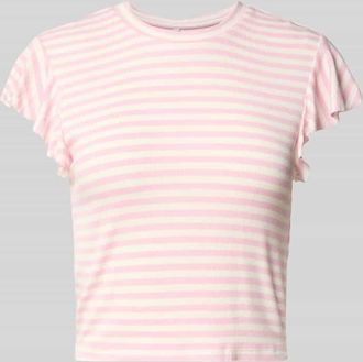 Only Regular Fit T-Shirt aus Viskose-Mix Modell BELIA in Rose, Gr&ouml;&szlig;e XL