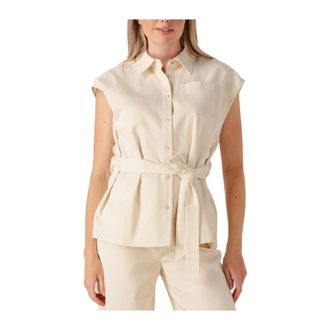 Another Label Dames, Blouses & Shirts, Beige, Maat: XS