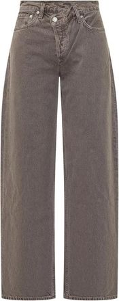 A Gold E Arc Criss Cross Jean - Dames - Loose Fit Jeans - Bruin - W26 - Katoen - Jeans