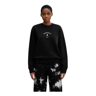 Maison Margiela Hoodies & sweatvesten, Dames, Zwart, M, Sweatshirts