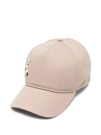 Patrizia Pepe logo-appliqué baseball cap - women - Cotton - One Size - Neutrals