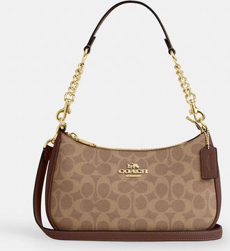 Coach Teri Shoulder Bag In Signature Canvas