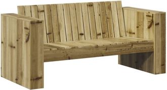 vidaXL Vidaxl - Garden Sofa Green 134 x 60 x 62 cm Impregnated pine wood