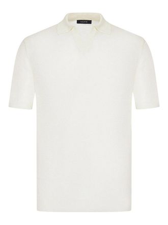 Nome Short-Sleeved Linen Polo Shirt