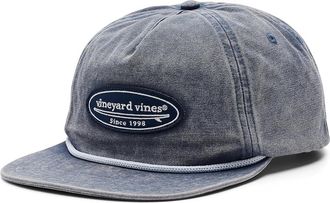 Vineyard Vines Surf Patch Canvas 5 Panel Mens Caps Moonshine, Cotton