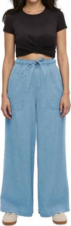 tentree Crestwood Drawstring Pant In Light Wash