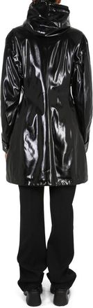 Bottega Veneta Hooded Raincoat - Black