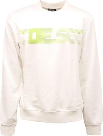 Diesel Ograc Sweatshirt - Heren - Sweatshirts - Wit - S - Hoodies & sweatvesten