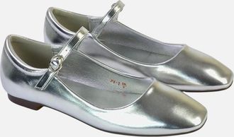 XY London Womens XY London Womens/Ladies Allegra Ballet Shoes - Silver - Size: 5