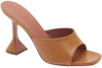 Amina Muaddi Lupita Slide Sandal in Brown at Nordstrom, Size 11.5Us