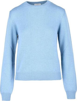 Ballantyne Crew Neck Sweater - Light Blue