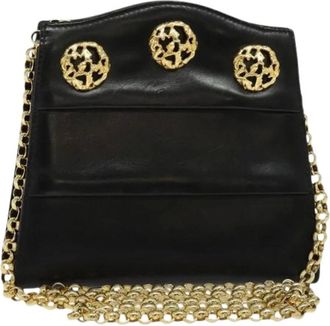 Ferragamo Pre-owned Shoulder Bags, female, Black, Size: ONE SIZE Pre-owned Leather shoulder-bags