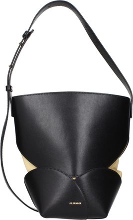 Jil Sander Black Leather Crossbody Womens Bag