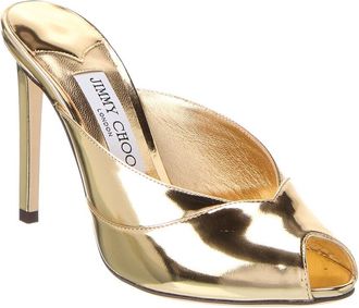 Jimmy Choo London Brigitte 100 Leather Mule