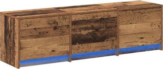 vidaXL Vidaxl - tv Cabinet with led Old Wood 140x34x40 cm Engineered Wood